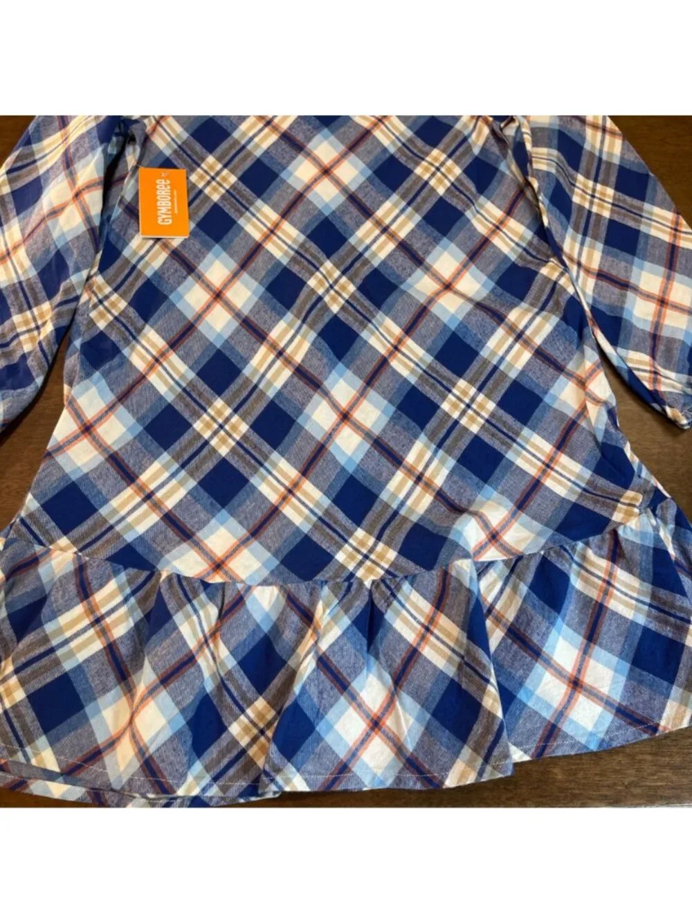 Gymboree Plaid Twill Shirt Dress Girls Size 10 Mandy Moore Collab 100% Cotton